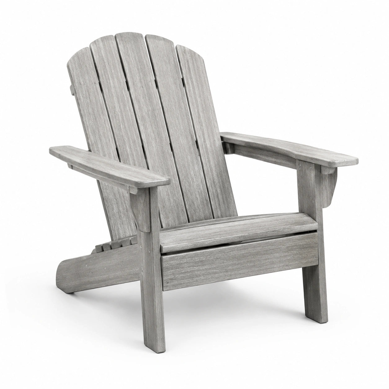 Sedia Adirondack in legno massiccio grigio
