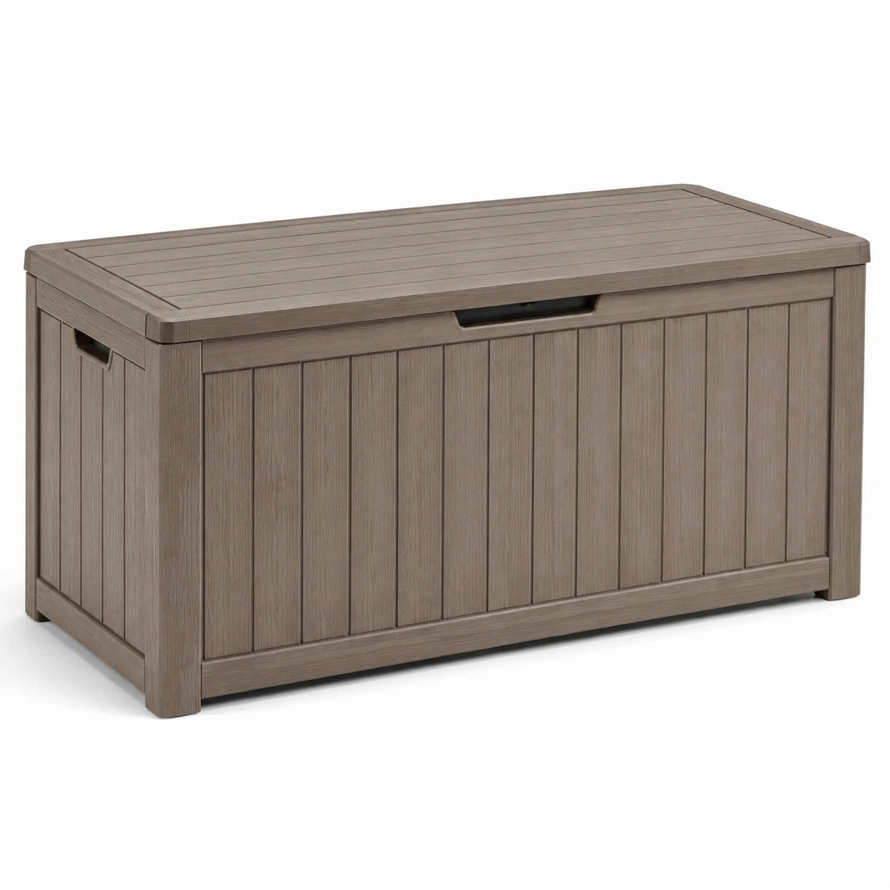Baule da esterno in resina marrone 120x56x63 cm